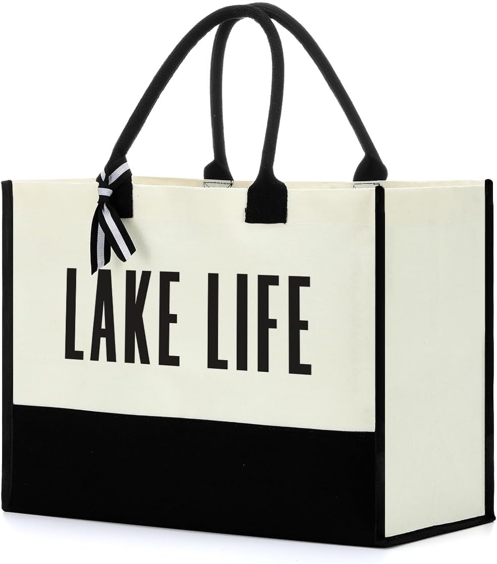 Retirement Gifts for Women Retirement Decorations Travel Gift Lake House Gifts Boat BeachTote Bag