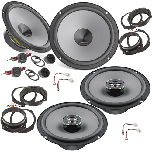 POTENZA E QUALITÀ SONORA Con una potenza nominale di 75W RMS e una potenza di picco di 300W, per il K 165 e 220W max per le X165, il sistema offre prestazioni sonore dinamiche e dettagliate. La sensibilità elevata e la risposta in frequenza estesa assicurano una riproduzione accurata su tutto lo spettro audio, garantendo un'esperienza di ascolto coinvolgente.