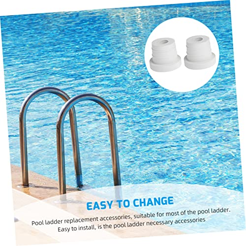 Par de tapones de goma para escalera de piscina, antideslizantes miniatura 6