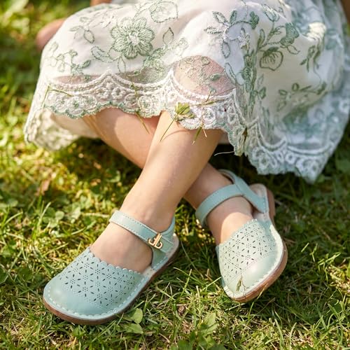 Image of THEE BRON Toddler Girls Espadrilles Sandals Hollow Out Rustic Dress Shoes