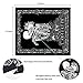 Krelymics Skull Tapestry The Kissing Lovers Tapestry Black Tarot Tapestry Human Skeleton Tapestry for Room(51.2 x 59.1 inches)