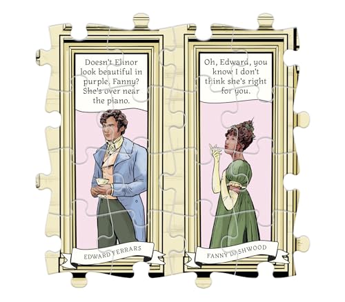 Image of Clarkson Potter The World of Jane Austen - A Conversation Puzzle: 500-Piece Jigsaw Puzzle for Adults