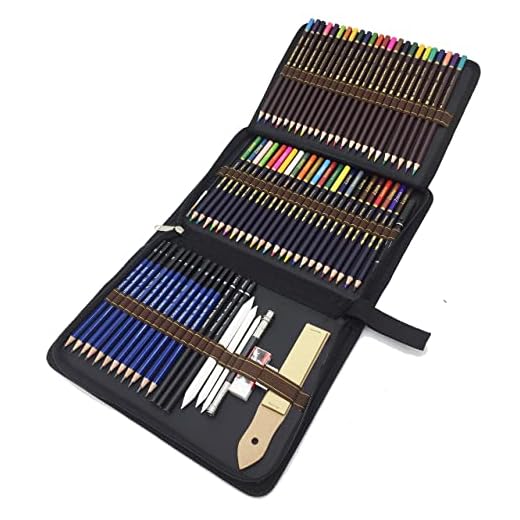 Lápices de dibujo, 72 lápices de bocetos y lápices de colores para colorear y dibujo, ideal para artistas, adultos y niños