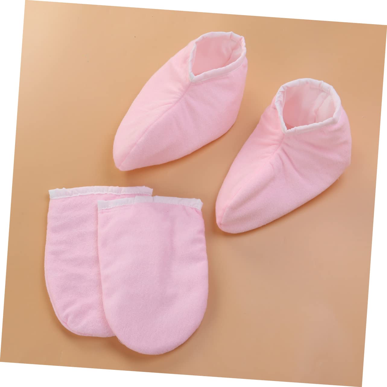 FRCOLOR Copertura Per Pediluvio 6 Paia copri piedi in paraffina guanti riscaldanti in cera di paraffina guanti caldi guanti isolati per guanti di cera di paraffina fare un bagno rosa