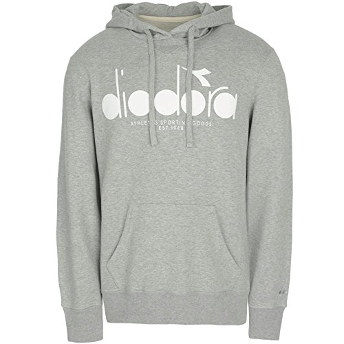 Diadora Fitness - Diadorajersey con Capucha - Light Middle Grey Melange
