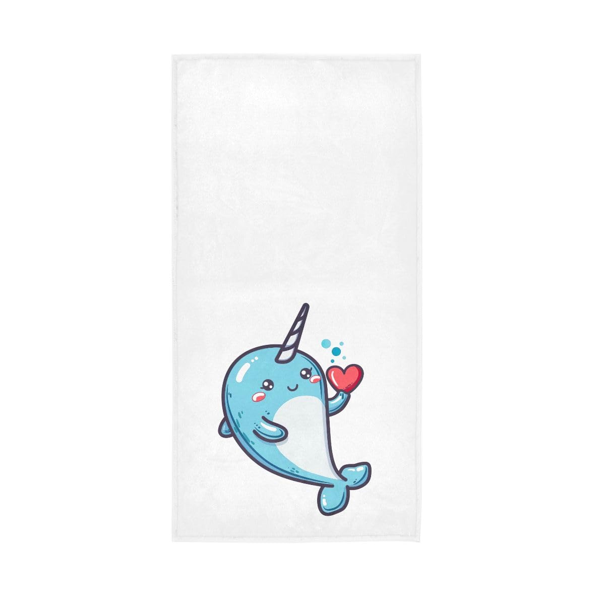 LSRCPD Unicorn Dolphin Hand Towels Soft Washcloths Soft Towels 15 x 30 Inch