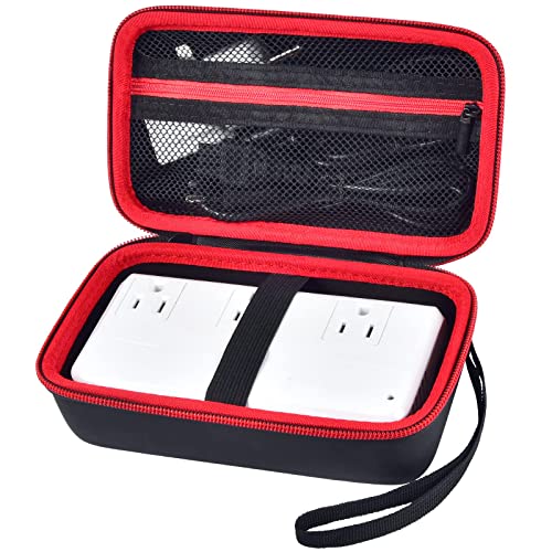 Hard Case Compatible with BESTEK Universal Travel Adapter 220V to 110V Voltage Converteter, Power Converter Organizer Storage for USB Charging Sockets and Worldwide Plug Adapter (Bag Only) - Black - Thumbnail 2