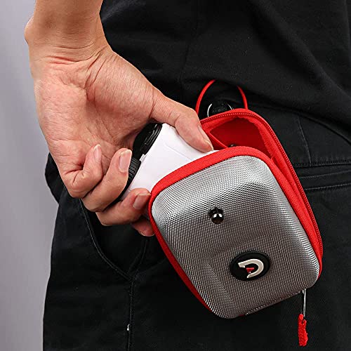 ACHIX Golf Rangefinder Hard Shell Case for Bushnell/Callaway, Universal Range Finder Carry Bag with Carabiner Belt Clip (Sliver)
