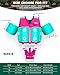 AEOCOO Kids Pool Floaties 1-2-3-5-7-9 Years Old, Toddler Swim Vest 20-30-50-70 Pounds, Comfortable Extended Wear Kids Float Jacket with Crotch Strap, Bright Design and Unpadded Sides, Pink