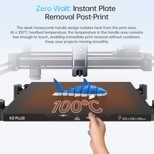Image of BIQU CryoGrip Pro Glacier 370x370mm Panda Build Plate for Creality K2 Plus 3D Printer Double Sided Upgrade Build Plate Removable Surface Platform