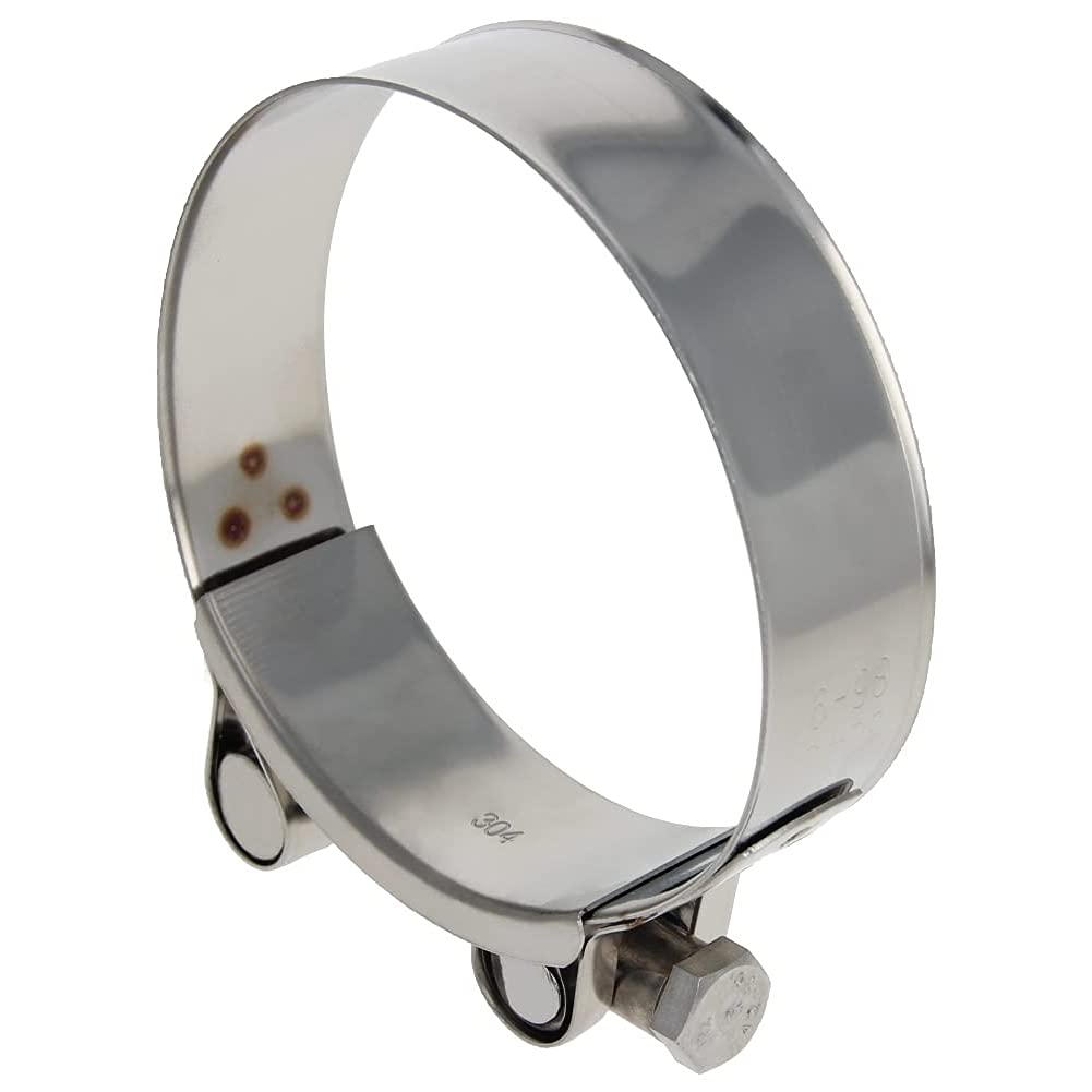 Juvielich T-Bolt Hose Clamp,Clamp Range 86-91mm,for Fuel Pump Filter Hose Plumbing Silver 1pcs