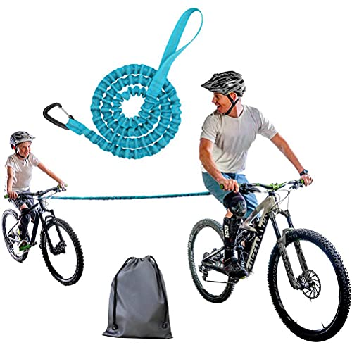 Corde De Remorquage Vélo Rétractable OGoDeal - Pour Traction Enfants - 2,5m - Mousqueton Inox - 120kg