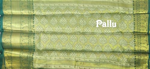 Image of VFCollections Women's Kanchipuram Silk Pure Pattu Sarees With Blouse