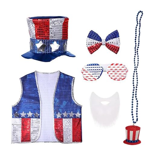 Costume du 4 juillet idéal pour barbecue estival et soirées à thème USA