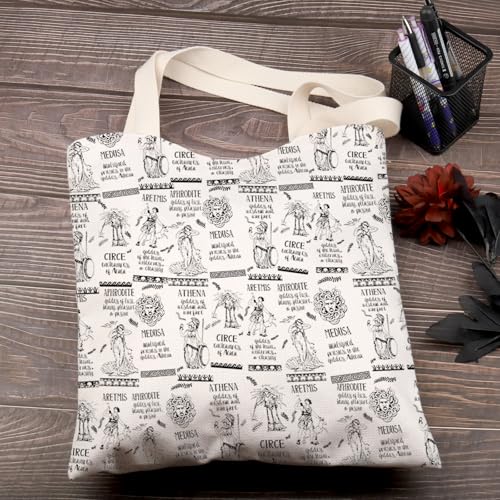 FEELMEM Greek Goddess Tote Bag Circe & Athena & Aphrodite & Medusa & Artemis Ancient Classics Greek Mythology Dark Academia Gifts - Image 4