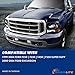 AmeriLite for 1999-2004 Ford Super Duty F250 F350 F450 F550 | Excursion Black Factory Style Replacement Headlights w/Corner Bumper Corner Set - Passenger and Driver Side