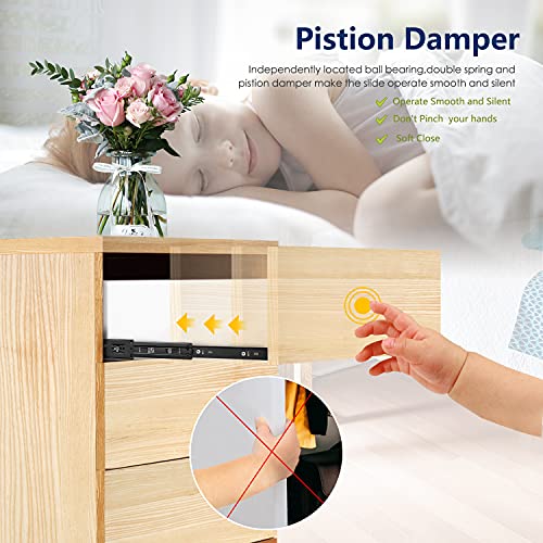 Image of Ravinte 12 Inch Soft Close Drawer Slides 1 Pairs 2 Pack Black Full Extension Ball Bearing Drawer Glide Side Mount