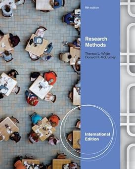 Research Methods, 9th International Edition