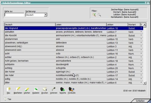 tulox Sprachtrainer PC Latein - Vokabeltrainer, Konjugations- und Grammatiktrainer mit großem vertontem E-Wörterbuch
