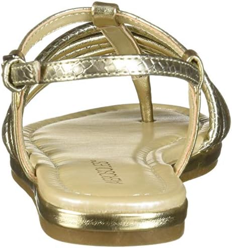 Aerosoles Women's Droplet Flat Sandal, Gold Combo, 5 M US | Image 2