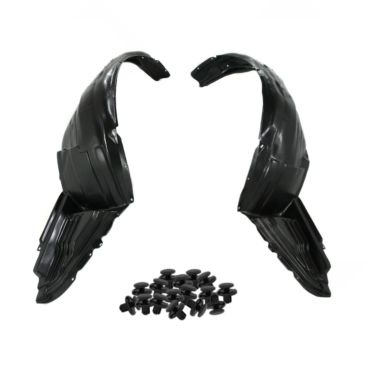 Fender Liner Set w/Clips For 2008-2011 Subaru Impreza WRX Front Driver & Passenger Side Left Right SU1249117 SU1248117 59110FG012 59110FG002