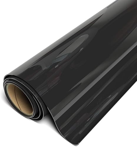 Siser Brick 600 Vinilo de transferencia de calor, rollo de 19.6 pulgadas x 15 pies (negro, HEX #3B3F42), compatible con Siser Romeo/Juliet y otros