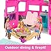 Barbie Camper, Doll Playset with 60 Accessories, 30-Inch-Slide and 7 Play Areas, Dream Camper