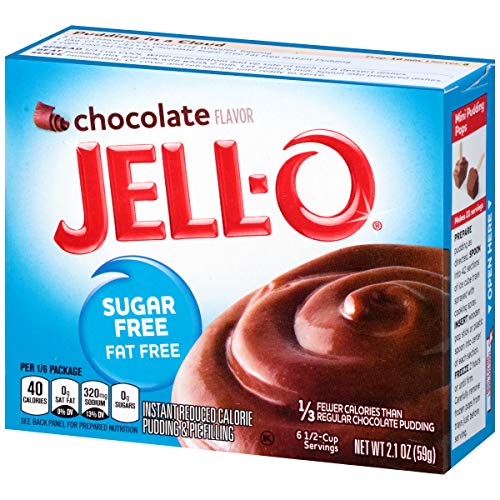 Jell-O Sugar-Free Chocolate Instant Pudding Mix 2.1 Ounce Box (Pack Of 6) #TOP4