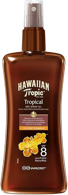 Hawaiian Tropic SPF8 Protective Dry Spray Oil