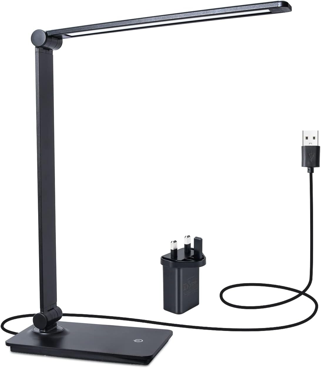 CeSunlightDesk Lamp, Desk Light, Dimmable Table Lamp, 8W, 700 Lumen, 3 Brightness Levels, Touch Control, LED Foldable Led Lamp for Reading, Working, Office, Study