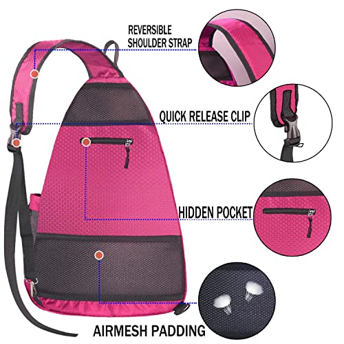 image for LLYWCM Pickleball Bag | Sling Bags - Reversible Crossbody Sling Backpa