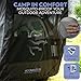 Moonshack SUV Tailgate Tent with Stargazing Roof- Weatherproof Car Camping Tent Made from 3000MM Waterproof Polyester - SUV Camping, Hatckback Tent with Mosquito Net - Car Tents for Camping SUV Tents