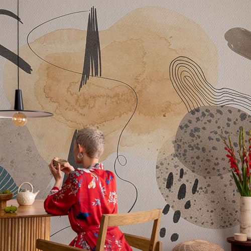Revêtement mural intissé abstrait grand format 312x219 cm Tulup - 4
