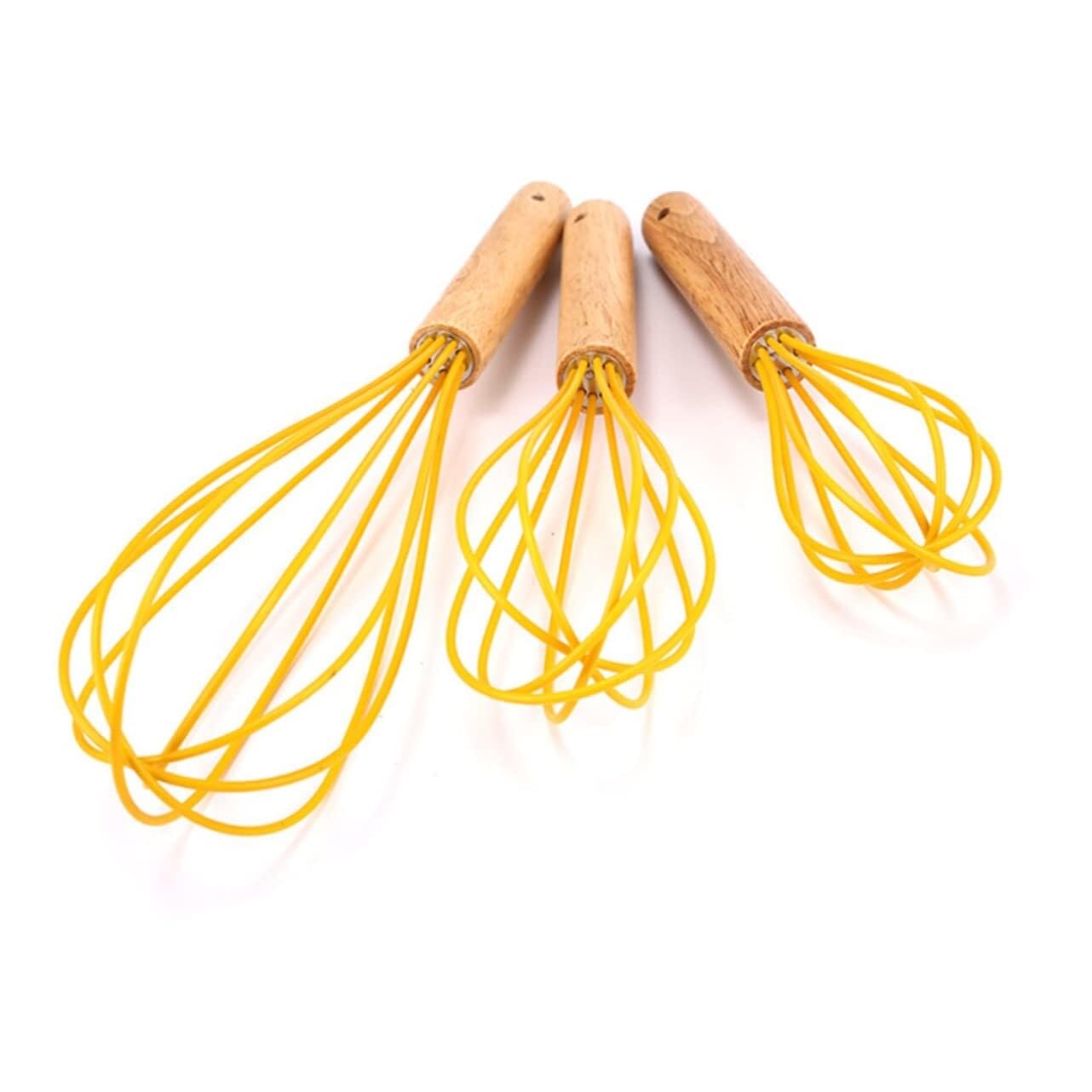 Schneebesen Rührbesen Manueller Schneebesen Mit Buchengriff, Heimküchenmixer, Creme-Teig-Backwerkzeug Handschneebesen(280x70mm)