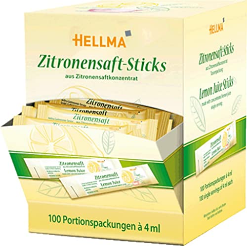 HELLMA Zitronensaft-Sticks - 100 Stück