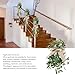 Kuuleyn 60cm Artificial Olive Branch Staircase Decoration,Spring Summer Door Hanging Decoration,Artificial Olive Stair Hanging Handcrafted Vivid Details Fake Decor for All Seasons
