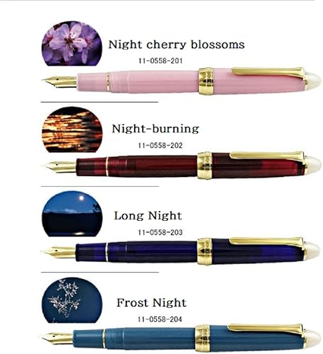 Miniatura 5 de Shikiori Moonlit Night Water Surface - Punta fina de quema nocturna 11-0558-202 con adhesivo Kanji LOVE (rojo, 5.78 x 0.47 x 0.39 pulgadas)