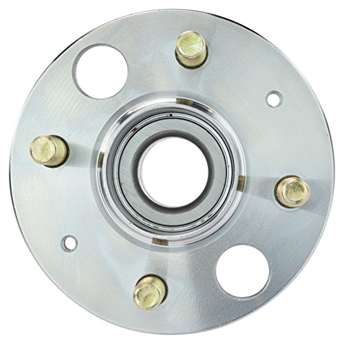 Image of TRQ Rear Wheel Bearing and Hub Assembly Set 2 Piece Compatible with 1992-1998 Acura Integra GS-R 1994-1998 Integra LS 1990-1993 GS 1994-1995 Honda Civic 4 Wheel ABS Brakes