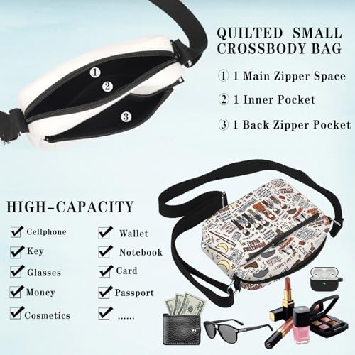 GJTIM Musical Inspired Gift Musical Theatre Gift Musical Crossbody Bag for Theatre Lover4