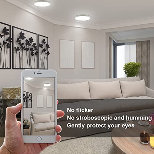 Taoellen 9W LED Ceiling Light, 6500K Cold White Ultra-Thin Bathroom Light - Image 4