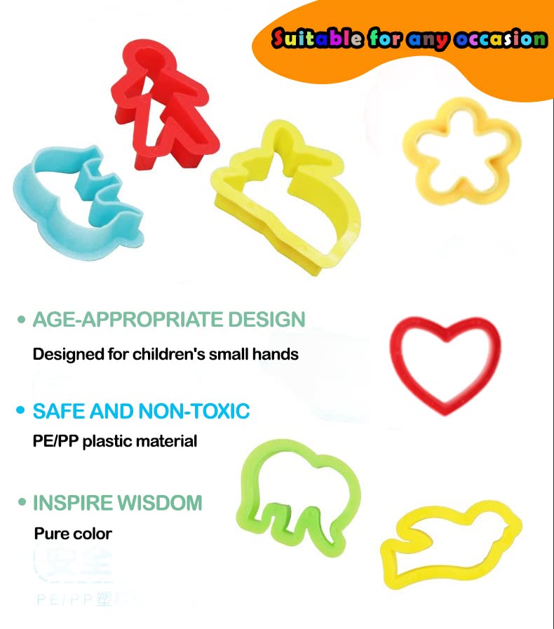 Funbero Clay Accessory Set, 29 Pieces, Includes Tools, Moulds, Rolling Pin, Kneading Mat for Children Aged 3+ Years - Image 4
