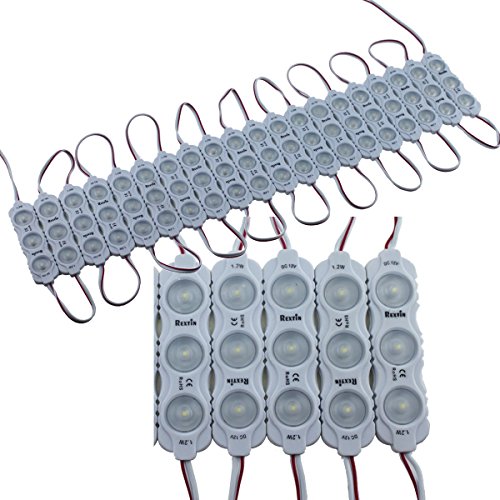 Image of Super Bright 200pcs New Model 2835 3 LED Module 120-150LM Per Module Waterproof Decorative Light for Letter Sign Advertising Signs with Tape Adhesive Backside 3 Years Warranty (Warm White)