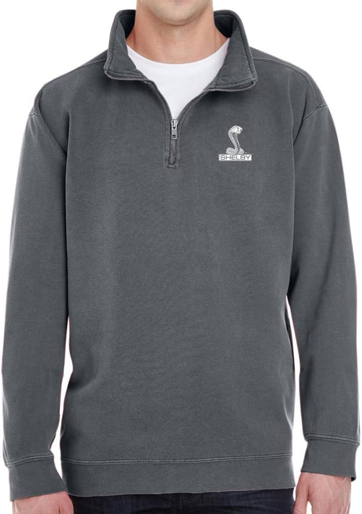 Men's Ford Mustang Shelby Cobra Quarter-Zip Soft-Washed Sweatshirt