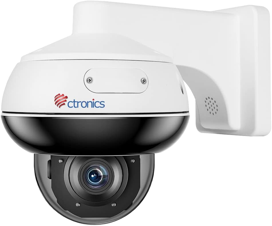 Ctronics 660C Security Camera attached to the wall mount