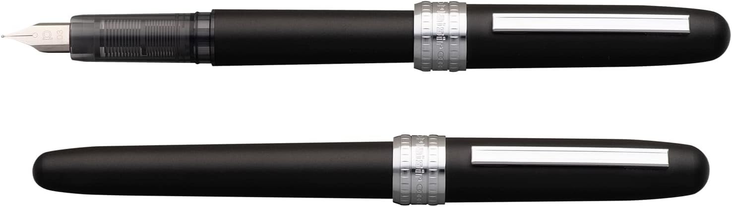Platinum Fountain Pen, Plaisir Black Mist, Fine Point PGB-1500#1-2