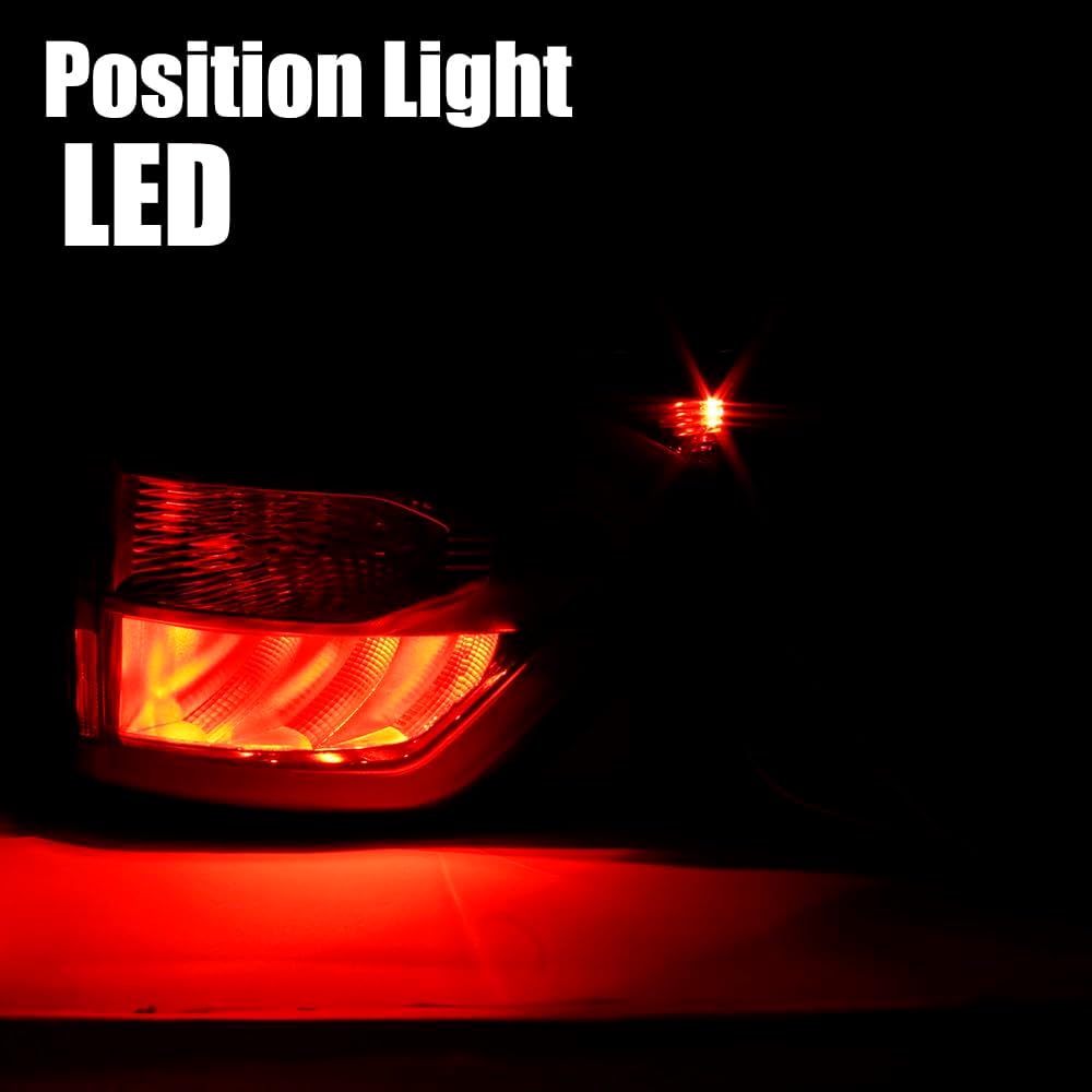 Tail Light Lamp Assembly Fit for Ford Kuga | Escape 2017 2018 2019 US Version, Replace for GJ5Z-13405-C, with Brake & Position & Turn Light (Passenger Side)