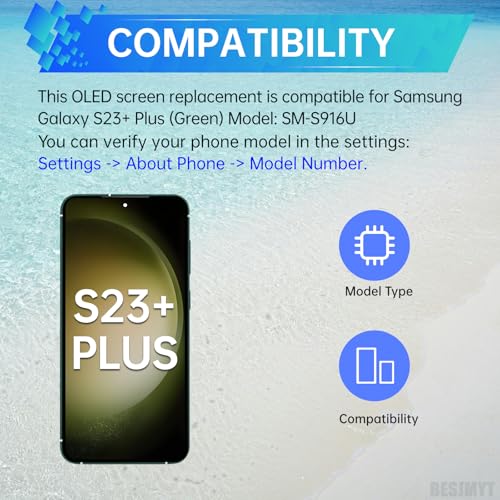 Image of for Samsung Galaxy S23+ Plus AMOLED Screen Replacement