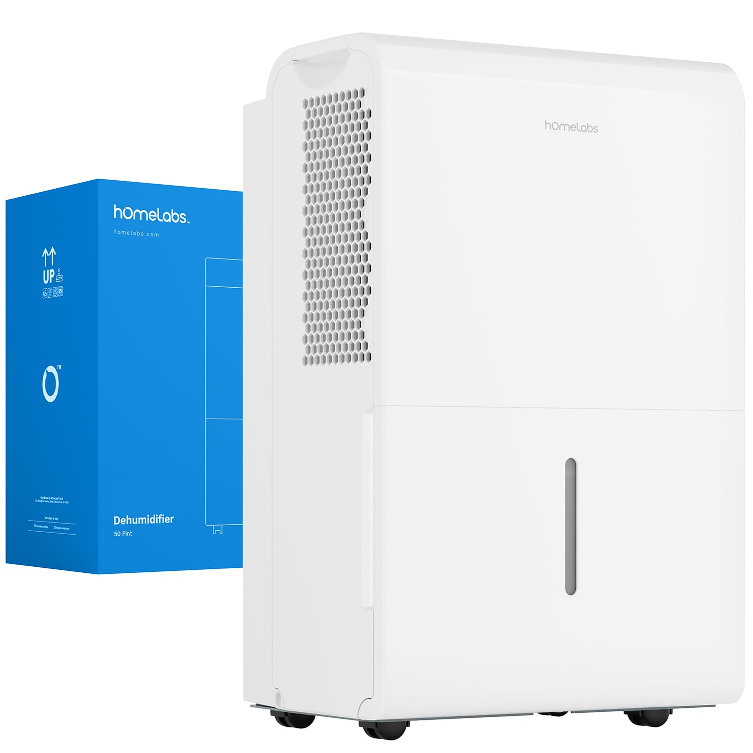 hOmeLabs Dehumidifier for Home Office Basements with Powerful Moisture Removal Humidity Control Auto Shut-off Quiet Operation - 7