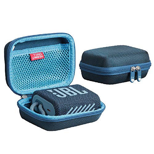 Hermitshell JBL Go 3/JBL Go 4 Przenośny twardy futerał na głośnik Bluetooth (niebieski)