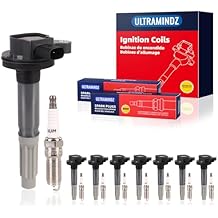 Ignition Coil Packs & Spark Plugs for Ford F150 5.0L V8 2011-2015 Mustang 5.0L V8 2011-2016 Replacement for UF622 DG542 48763 GN10420 C756 BR3Z-12029-A BR3E12A375AA